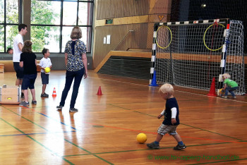 Beteiligung der Handballabteilung an der Kinderbetreuung während den Highlandgames in Asperg