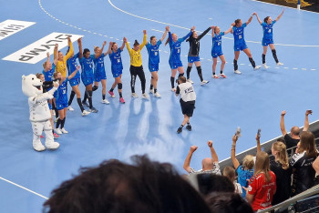 30.09.2023 Besuch der weiblichen E-Jugend beim CL-Spiel der SG BBM Bietigheim