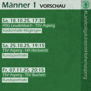 11.10.2025 Männer 1 - HSG Hohenlohe 35:21