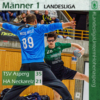 25.10.2025 Männer 1 - HA Neckarelz 35:21 | Bild: Mike Matysik (www.portraction.de)