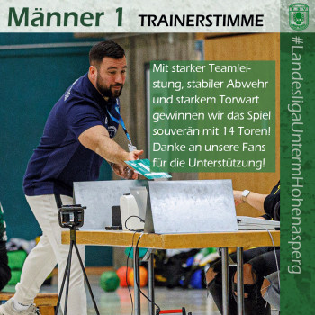 25.10.2025 Männer 1 - HA Neckarelz 35:21 | Bild: Mike Matysik (www.portraction.de)