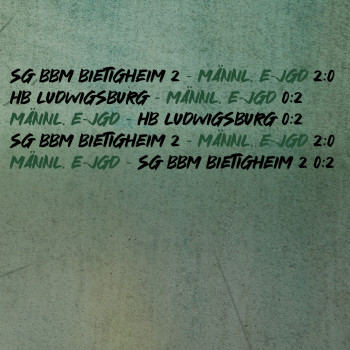 Ergebnisse vom Wochenende