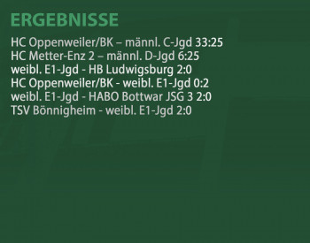 Ergebnisse vom Wochenende