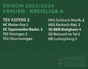 Ligeneinteilung Saison 2023/2024 Bezirk Enz-Murr