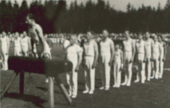 Asperger Turner beim ersten Landesturnfest nach dem Krieg 1950